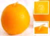 Orange shape candle